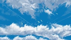 湛蓝天空