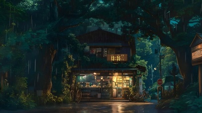 森林雨屋