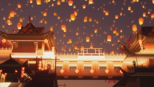 佳节灯火夜