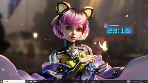 4k炫酷科技少女
