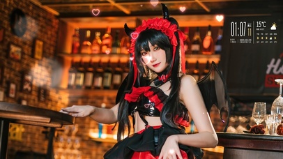 清纯性感cos美女