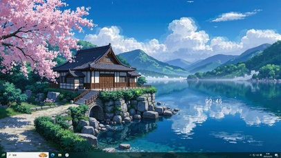 樱花人家湖景主题