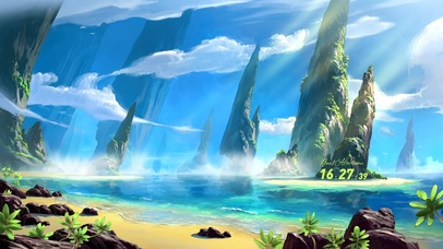 4K唯美仙山海岛