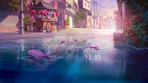 雨后花落