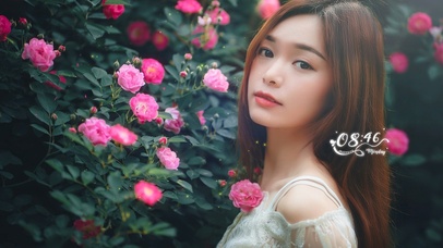 鲜花美女