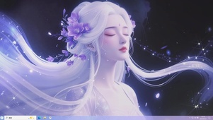 紫花仙子-桌面主题