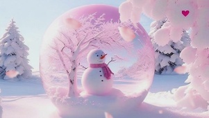 泡泡里的雪人