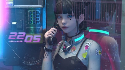 赛博朋克风美少女