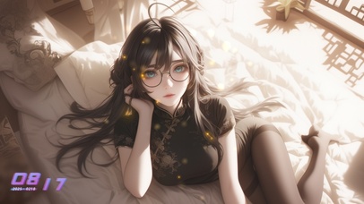 她的美丽如同秋日的夕阳