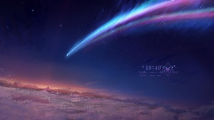 夜空极光