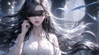 性感的蒙眼女孩