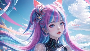 4k可爱猫耳女孩