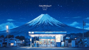 雪山下的便利店