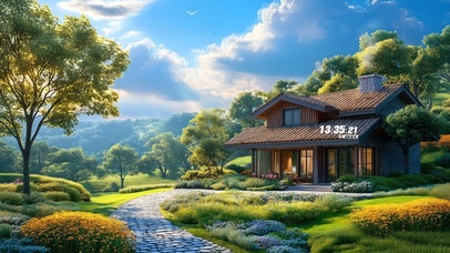 户外清新护眼房屋