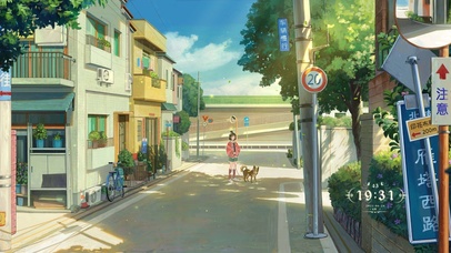 唯美日式街道女孩