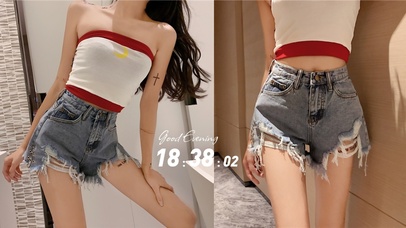 美腿短裤小姐姐