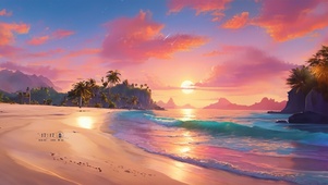 三亚风情海滩