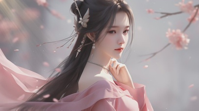 【唯美】清纯文艺国风汉服美女