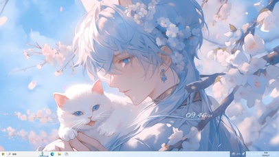 4K樱花美少年主题