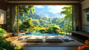 治愈房间后院小池