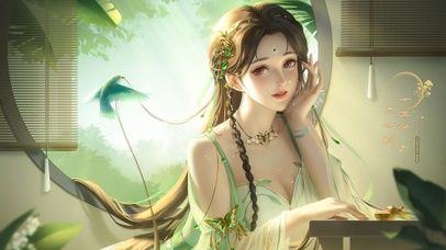 4K唯美古风清纯美女