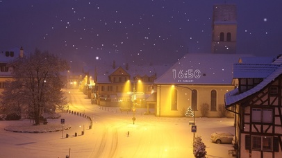 4K唯美治愈街道雪景