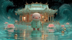 4K亥土人-财富能量壁纸-水木