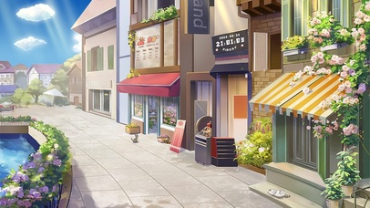 唯美治愈阳光街道