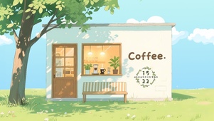 清新咖啡店