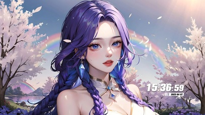 4k幸运彩虹少女