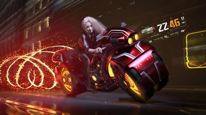 炫酷机车美少女