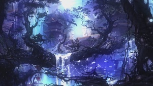 梦幻紫色风景