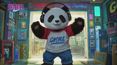 花漾壁纸|嗨玩大熊猫