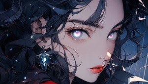 卷发酷女郎