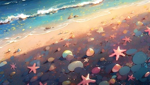 海岸上的贝壳
