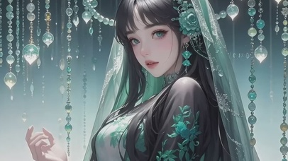 古风手绘人像美女