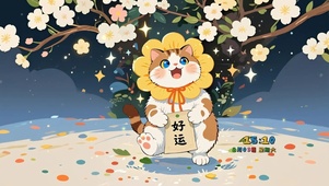 花喵送好运