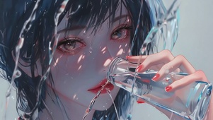 伤心的女孩