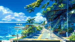 海边 车站