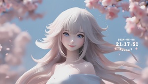 4K 桃花少女