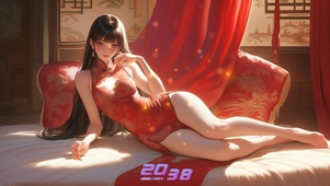 发丝微动，窗外细雨也随声低语