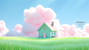 草地小屋