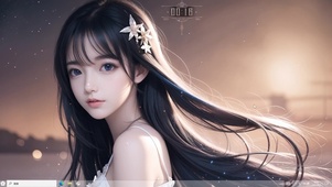 4k夕阳美少女