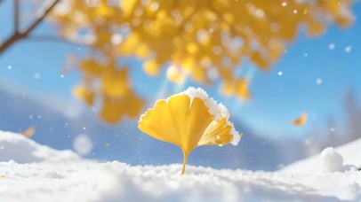 秋冬氛围感～银杏叶