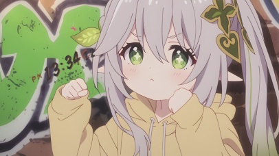 萌系嘟嘟嘴小女孩