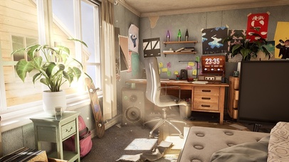 4k 治愈温馨午后阳光房间