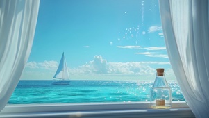 浪漫海边