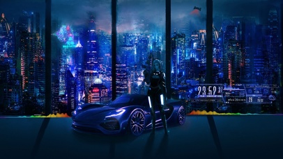 4K赛博朋克女特工