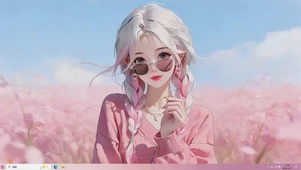 情侣壁纸-风景女孩