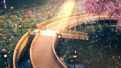 治愈唯美桃花公园